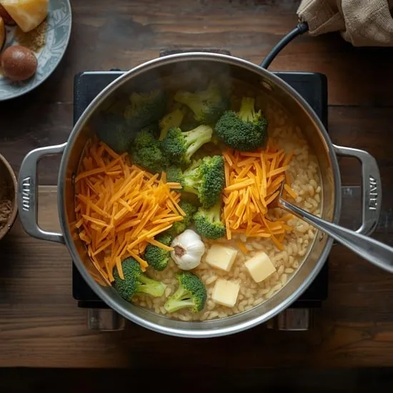 Creamy One Pot Broccoli Cheddar Orzo Recipe