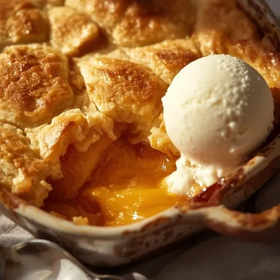 Warm and Comforting Apricot Cobbler Recipe