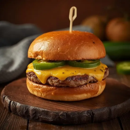 Smashed Jalapeño Cheese Burger Recipe