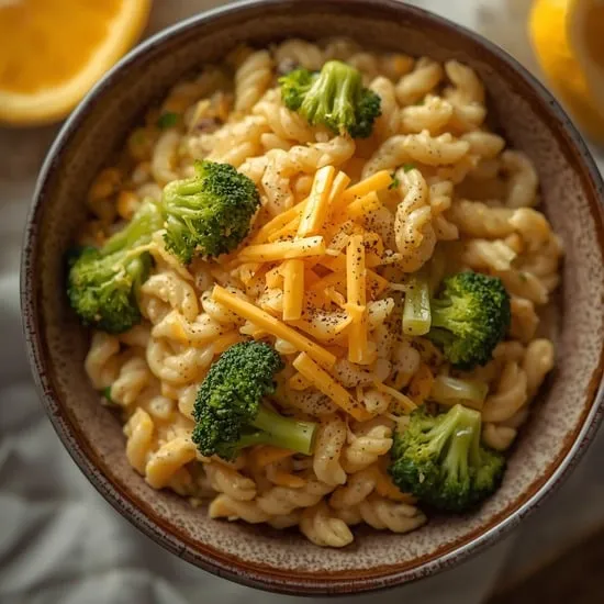 creamy one pot broccoli cheddar orzo IMG02
