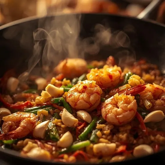 easy thai shrimp fried rice IMG01