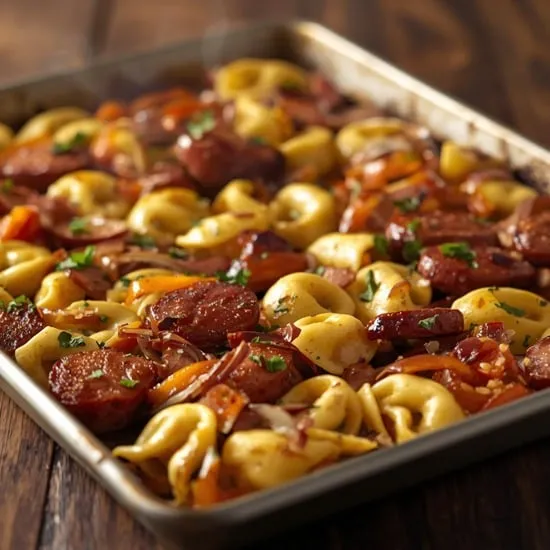 easy sheet pan tortellini and kielbasa IMG02