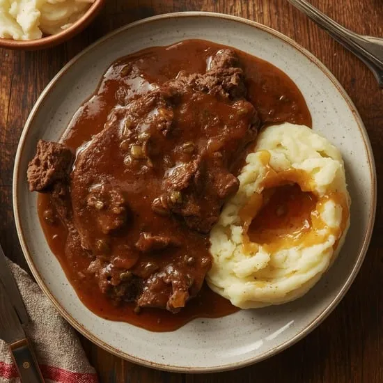 Salisbury Steak I Grew Up Loving recipe