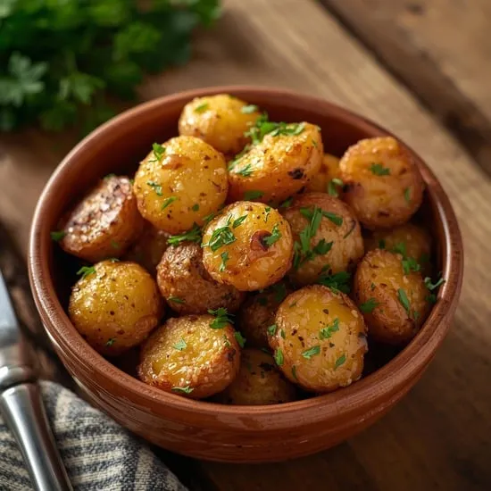 Crispy Garlic Skillet Potatoes Recipe