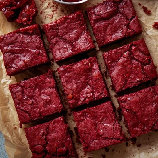 red velvet fudgy brownies recipies IMG02