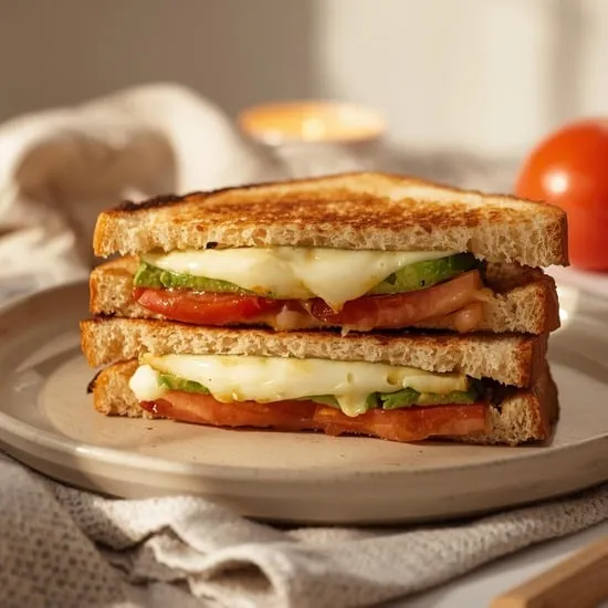 avocado mozzarella and tomato grilled cheese IMG02