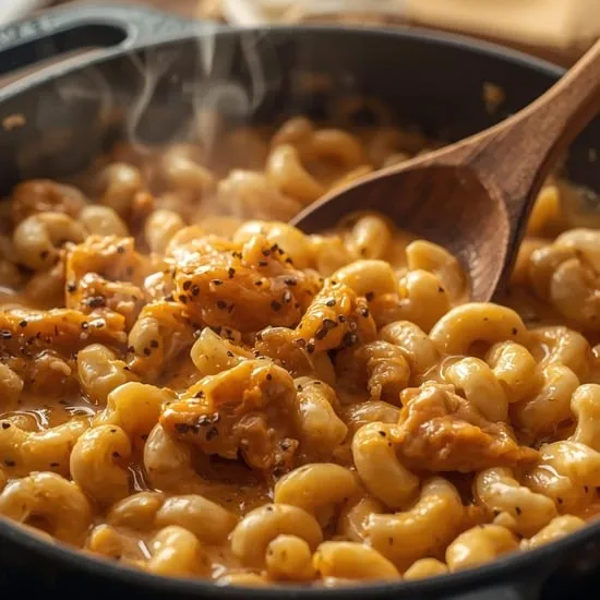 creamy honey pepper chicken mac and cheese delight IMG01