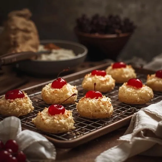 cherry topped coconut macaroons IMG01