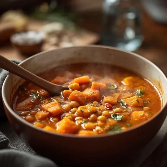 moroccan sweet potato soup with chickpeas IMG01