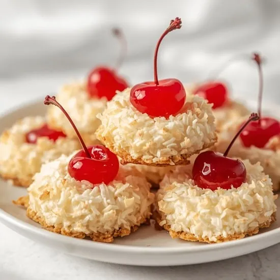 cherry topped coconut macaroons IMG02