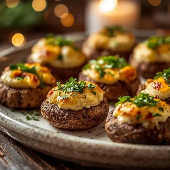 Irresistibly Easy Cream Cheese Stuffed Mushrooms