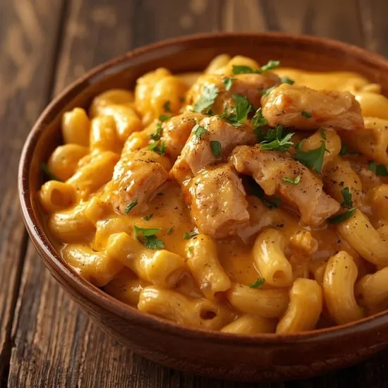 Creamy Honey Pepper Chicken Mac and Cheese Delight