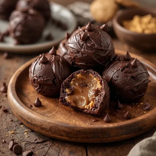 Chocolate Chip Cookie Dough Brownie Bombs