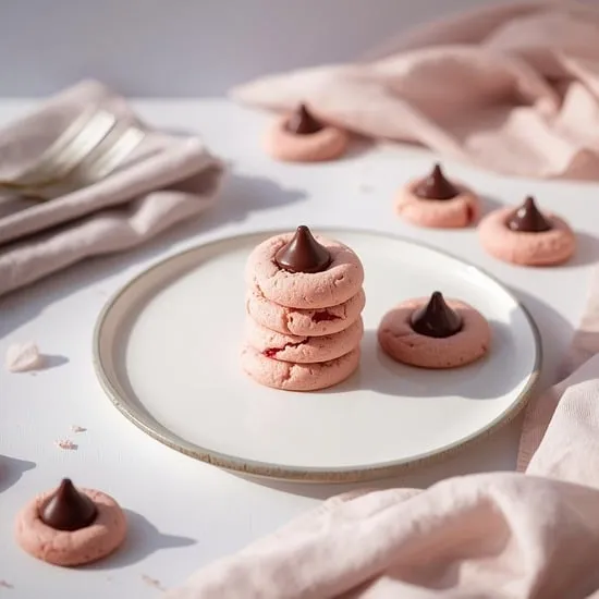 Strawberry Kiss Cookies Recipe – Soft & Sweet