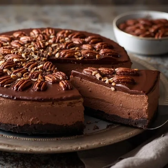 decadent no bake german chocolate cheesecake IMG02