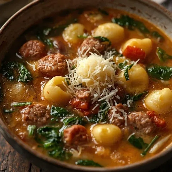 Hearty Sausage Gnocchi Soup