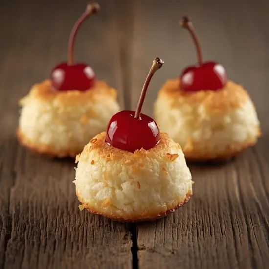 cherry topped coconut macaroons IMG03