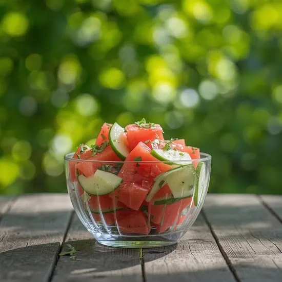 summer perfect watermelon cucumber salad recipe IMG03