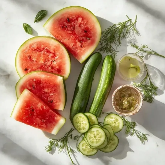 summer perfect watermelon cucumber salad recipe IMG04