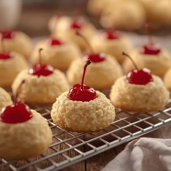 cherry topped coconut macaroons IMG08