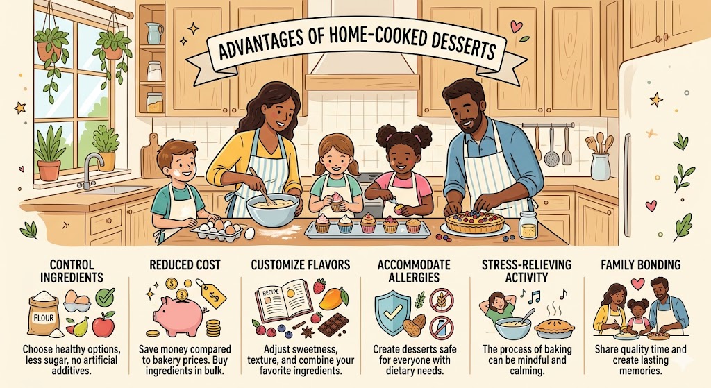 Advantages of Home-cooked desserts.